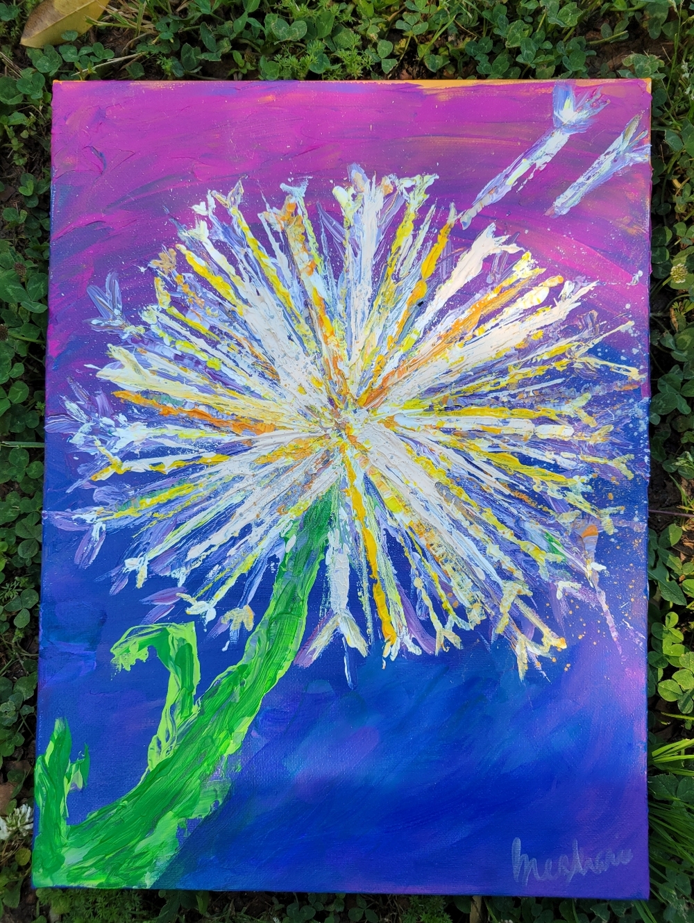 "Make A Wish" Original Artwork By Brea Marie 12in X 16in - Picture 3 of 5